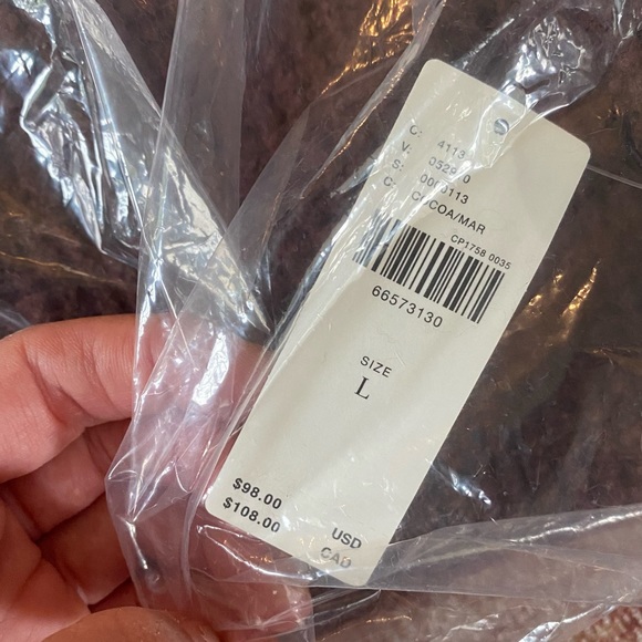 NWT Anthropologie Maeve Cross-Back Sweater Cocoa Brown Large - Picture 5 of 8